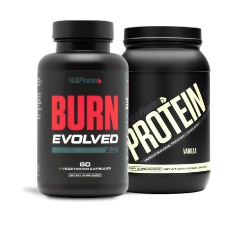 [BRSROAYZBZYQK3I7] Sculpt Nation by V Shred Burn Evolved 2.0 and Protein Vanilla Powder Bundle