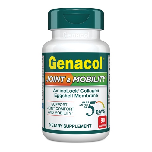 [BRSWGHYCCAGWGEIV] Genacol Joint & Mobility – Eggshell Membrane Supplement and Ultra-Hydrolyzed Collagen Peptides, Support Joint Comfort & Mobility, Results in as Little as 5 Days, 90 Capsules (30-Day Supply)