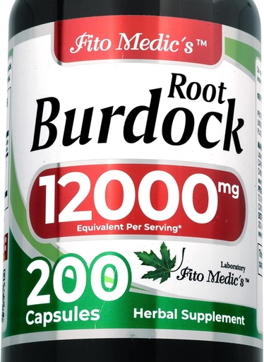 [BRSROAQCCJ7QIFL5] FITO MEDIC 'S Labació Burdock Root Burdock Burdock Root Organic 2001-200 Capules mg000 mg dock Ultra d'alta aviació.