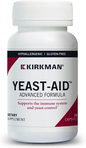 [BRSWKHDQCAHAADLY] Kirkman Yeast-Aid Advanced Formula | 100 Vegetarian Capsules