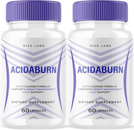 [BRSROHQ6CR5AEHLO] (2 Pack) Acidaburn Capsules, Acidaburn Advanced Pill for Healthy Weight Loss, Acidaburn Active Lifestyle for a Better Life, Acidaburn Maximum Strength Formula, Acidaburn Reviews (120 cápsulas)