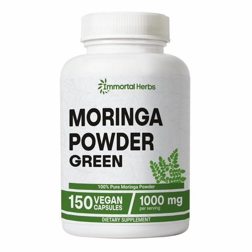 [BRSRAATQCUMQODT2] Moringa Capsules 1000mg, 20:1 Pure Moringa Leaf Powder Extract, 150 Vegan Pills, 2.5 Month Supply, Non-GMO & Gluten Free Oleifera Green Superfood Supplement