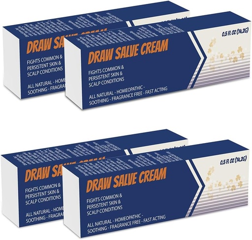 [BRSRAED3BF5RUAY6] Drawing Salve Cream - Fast Acting Relief for atopic Eczema, Itchy Hands, feet, Bums, armpits - moisturiser to Soothe Itchy, Dry Skin - Suitable for Adults and Children