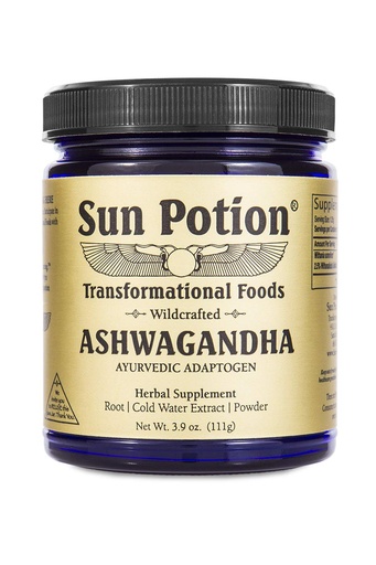 [BRSWIED7OBYQYDQ7] Sun Potion Ashwagandha Root Extract Powder 111g – Withania Somnifera Adaptogen | Wildcrafted Herbal Supplement for Stress Support, Balance & Vitality | Botanical Powder for Tea, Coffee & Smoothies