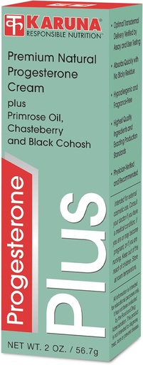 [BRSWIAANBEAQEHDU] Karuna Progesterone Plus 2OZ | Hypoallergenic USP Progesterone, Evening Primrose Oil Chasteberry and Black Cohosh Extracts Organic Jojoba Oil and Aloe Leaf Extract Organic Shea Butter Vitamin E