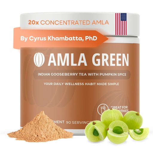 [BRSROYDYOECR633P] Amla Powder Superfood Supplement with Pumpkin Spice, 20x Ultra Concentrated Amla, Made with Cinnamon, Ginger, Nutmeg, Cloves, Allspice, Cardamom, Indian Gooseberries, Pumpkin Spice, 90 Servings