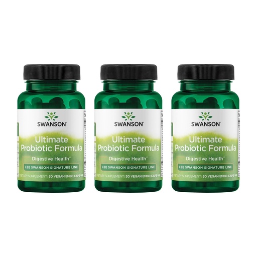 [BRSWGFD3BYHAEHLO] Swanson Ultimate Probiotic Formula Digestive Health Immune System Support 66 Billion CFU Prebiotic NutraFlora scFOS 30 DRcaps Veggie Capsules (Caps) (3 Pack)