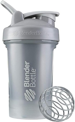 [BRSWGBQCOYIBU3QZ] BlenderBottle Classic V2 Shaker Bottle Perfect for Protein Shakes and Pre Workout, 20-Ounce, Pebble Grey