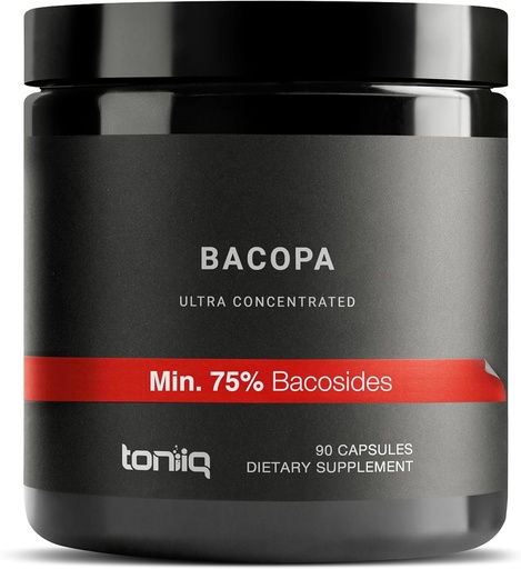 [BRSWYY3QO4PQEEI7] Bacopa - 超高可能性 45:1 提取物含75%的Bacosides - 高度集中 - 第三方实验室测试 - 90 Capsules