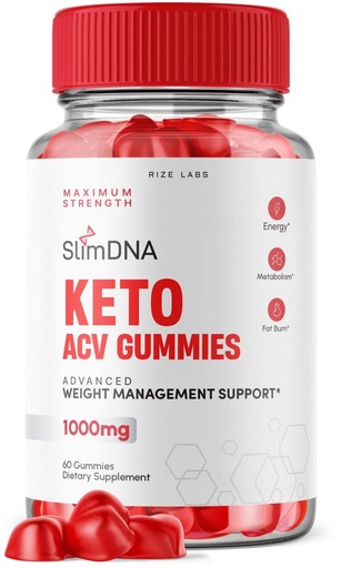 [BRSROZ34C5YBSAD3] SlimDNA Keto Gummies 1000mg, Advanced Weight Loss Supplement, All-Natural Keto Plus ACV Supplement (60 Gummies)