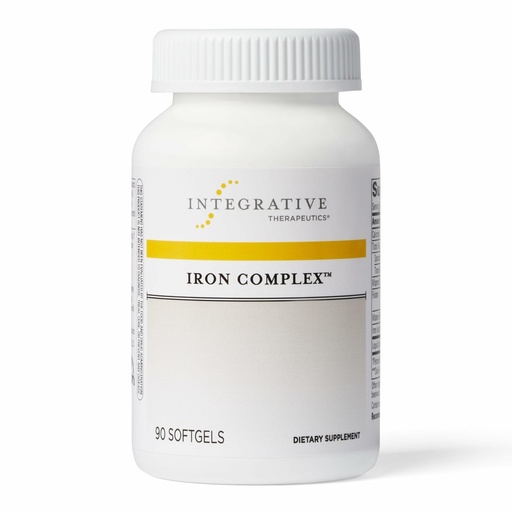 [BRSWIY3ZDEPB2GQ7] Integrative Therapeutics Iron Complex - Wellness & Energy Support with Vitamins C & B12* - Includes Folate - Gluten-Free & Dairy-Free - 90 Softgels (45 Servings)