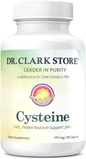 [BRSWIZQ2BQGAECLC] Dr. Clark Store Cysteine – 500 mg, 100 Gelatin kapsler, støtter immun- og pustehelse