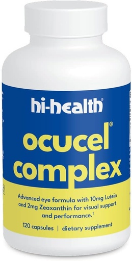 [BRSWG23QCIBQEC3X] Hi-Health Ocucel Complex Advanced Eye Support Vitamins for Protection from Excessive Use of Computers and Cellphones, 120 Capsules