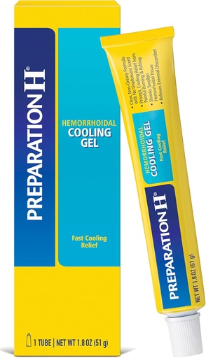 [BRSWGAQZC4MQGH3O] Preparation H Hemorrhoid Cooling Gel with Aloe for Fast Discomfort Relief - 1.8 Oz Tube