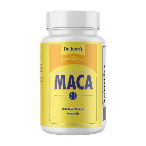 [BRSRMZI5C4HREYDH] Santo Remedio Maca, Helps Support Healthy Energy Levels, Dietary Supplement, 750 mg per Serving, Vegetarian, No Artificial Flavors, No Artificial Colors, 90 Capsules, 90 Doses