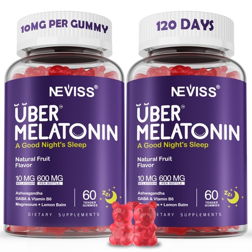 [BRSRMZQ7CQGR4CT5] Melatonin Gummies 10mg 20mg for Adults, Melatonin 10 mg per Gummy with Ashwagandha, Magnesium Glycinate, GABA, L-theanine, Valerian Root & Lemon Balm, Rest Support Supplement, Grape Flavor, 2-Pack