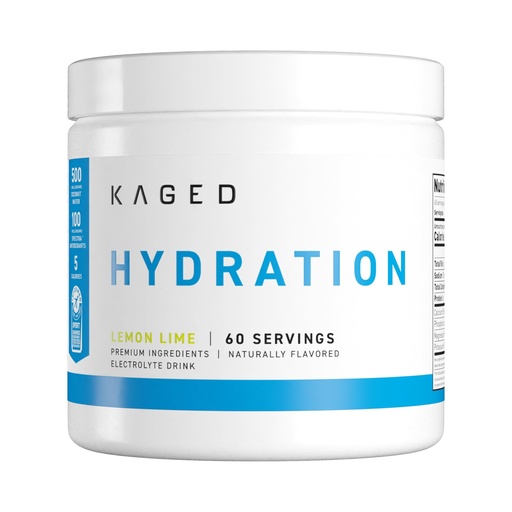 [BRSROYI6B56GMDT3] Kaged Hydration Drink Mix | Sugar Free | Tastes Amazing | 5 Key Electrolytes, 60 Servings