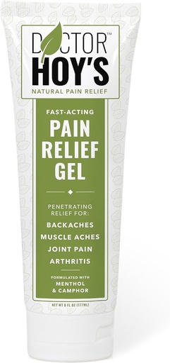 [BRSROFQBBUIBQ2TG] DOCTOR HOY'S Natural Pain Relief Gel, Topical Arnica Anti-Inflammatory Gel for Arthritis, Joint Pain, and Muscle Strains - Clean, Safe and Effective Pain Relief