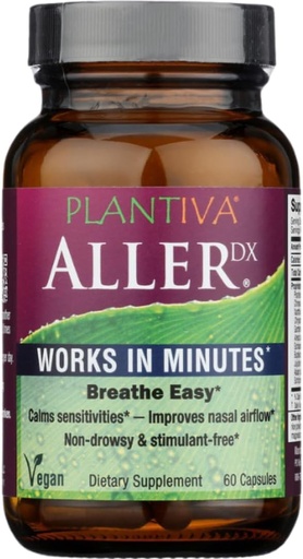 [BRSWIZABPINGEC3A] AllerDx Natural Herbal Seizoen Support Supplement - Niet-Drowsy, Stimulant Gratis, Snelwerkende Respiratory Ondersteuning - 60 Capsules