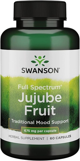[BRSWIY36BR7GEEL6] Swanson Jujube Fruit - Full Spectrum Herbal Supplement Promoting a Calm & Relaxed Mind