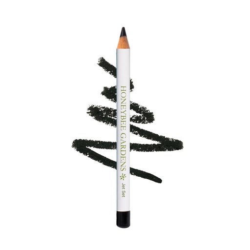 [BRSWIYQPCV7QCGAV] Honeybee Gardens Effortless Eye Liner Pencil in Jet Set Black, Rich Pigmentation, Smooth, Long-Wearing, Vegan, Gluten-Free