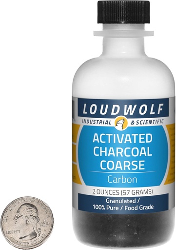 [BRSWIG37AYOBQCTE] Activated Charcoal / 2 Ounce Bottle / 100% Pure Food Grade/Granulated/USA