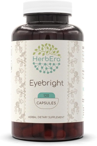 [BRSWGCAOOQGWYEQ6] HerbEra Eyebright 120 cápsulas, 500 mg, cultivada responsablemente Hecho con Eyebright (Euphrasia spp.) Herb seco (120 cápsulas)