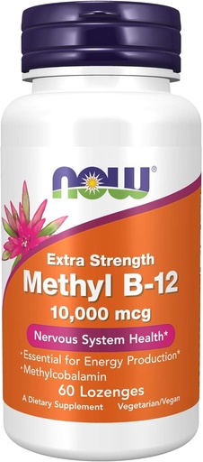 [BRSWIEABCZ6GE3A3] Şimdi Gıdalar Tamamlıyor, Methylcobalamin) 10.000 mcg, Nervous System Health*, 60 Lozenges