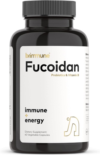 [BRSRMGD6CACQID3A] Certificato Fucoidan organico 500 mg Pure Atlantic Patagonian, BB536® Probiotics, Fucoidan Specialists per oltre 20 anni, Immune + Energia, 60 capsule vegetali (1 bottiglia)