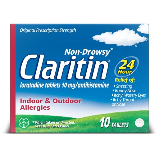 [BRSWIY35AAIWCDI3] Claritin 24 HR Non Drowsy Allergy Medicine, Loratadine antihistamine tablets, 10 Ct