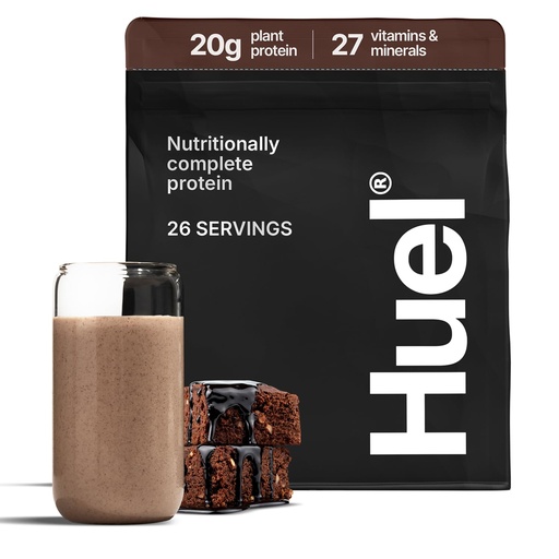 [BRSW2HQHCUIA4AI2] Huel Vegan Protein Powder | Chocolate Fudge Brownie | Complete Nutrition | 20g Protein Powder | 100% Plant-Based | 27 Vitamins & Minerals, Gluten Free, Non-GMO, Lactose Free | 26 Servings