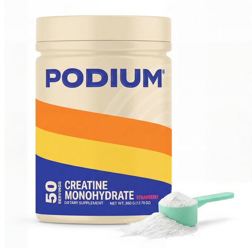 [BRSRAELRCMIQGHLH] Podium Nutrition, Solos | Creatine Monohydrate, 50 Servings, Strawberry, Boost Athletic Performance