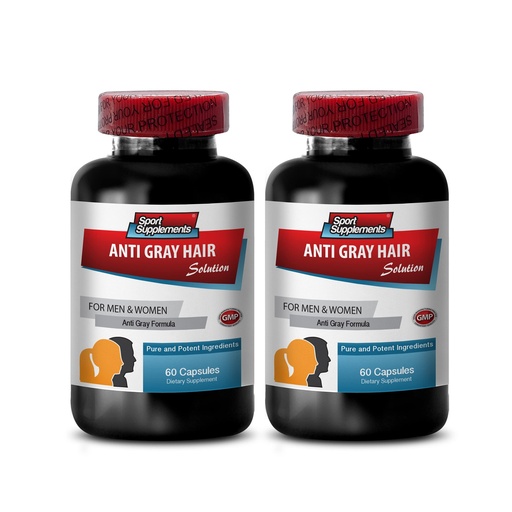 [BRSWKFQ6BN5WOAIZ] Folic acid capsules - Anti Gray Hair - Gray hair away, natural hair growth products, hair supplements for hair growth women, hair biotin vitamins, biotin vitamins for hair skin and nails 2Bots 120Caps