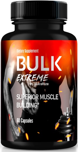 [BRSRAZ35O4PAOHLB] Bulk Extreme Superior Muscle Building Advanced Formula, Bulk Extreme for Lean Muscle Mass for Men, All Natural Muscle Builder, Male Pills for Physical Performance, Reviews (60 Capsules)