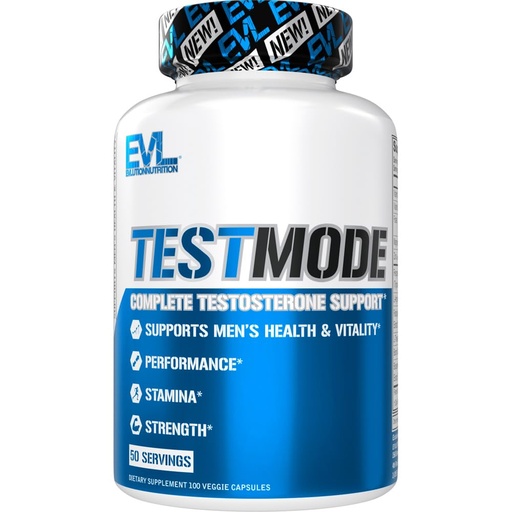[BRSRAZLQCMMW23D3] Evlution Nutrition TestMode - Complete Testosterone Support - Testosterone Supplement for Men - Supports Men’s Health & Vitality - Performance, Stamina & Strength - 50 Servings - 100 Veggie Capsules