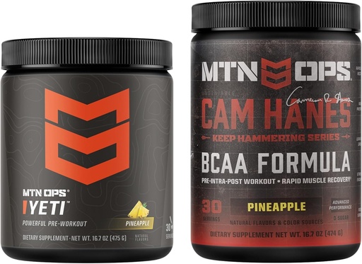 [BRSRAGLQDJ5GYHLO] MTN OPS Yeti Pineapple + BCAA Pineapple Bundle
