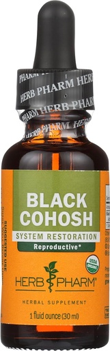 [BRSWIFQCAYPBYGTA] Herb Pharm Organic Black Cohosh Extract, 1 Fz