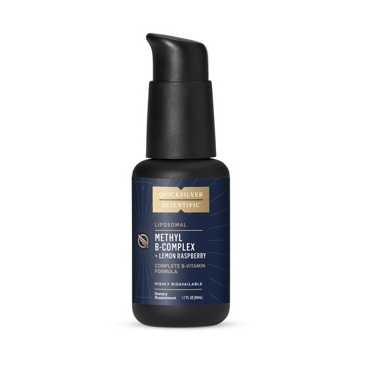 [BRSWKGYHCEMA22DY] Quicksilver Scientific Methyl B Complex - Liquid Vitamin with Superior Liposomal Absorption of Vitamin B12, Folate, Vitamin B6, Riboflavin, Biotin, Pantothenic Acid, Vitamin B1, Niacin (50 ml)