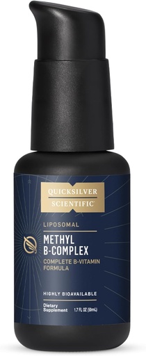 [BRSWKGYHCEMA22DY] Quicksilver Scientific Metil B Kompleksi - Vitamin B12, Folate, Vitamin B6, Riboflavin, Biotin, Pantothenic Acid, Vitamin B1, Niacin (50 ml)