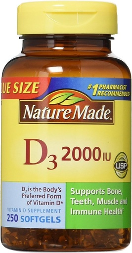 [BRSWG2TROQHREHQ3] Nm Vit D 2000iu Size 250ct Nature Made Vitamin D 2000iu 250ct