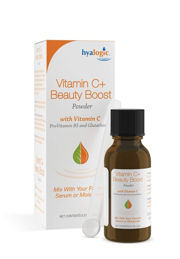 [BRSWIZIKCMOBCDQ5] Hyalogic Vitamin C+ Beauty Powder - Beauty Boost Powder for Face, Mix with Moisturizer or Serum, Skin Hydration & Collagen Support, 6g