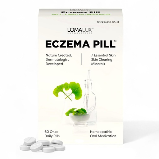 [BRSWKYIABECBACY7] Loma Lux Eczema Pills – Natural Eczema Treatment Relief Remedy – Dermatologist Developed – 7 Minerals Clear & Prevent Severe Eczema Scaling, Rash, Anti Itch Skin Body Face for Adults, Kids, Toddlers