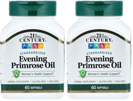 [BRSRAY3ROEOQI23U] 21st Century Evening Primrose Oil Softgels, 60 Count (Pack of 2)