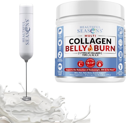 [BRSROAIECN6QI3D6] Healthful Seasons Collagen Belly Burn with WhiskFit Frother