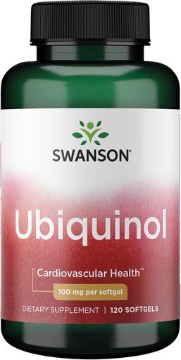 [BRSWIBATDIIAAET2] Swanson Ubiquinol 100 Milligrams 120 Sgels