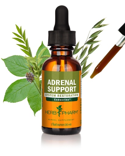 [BRSWIYQZBICAAYIV] Herb Pharm Adrenal Support Liquid Herbal Formula with Eleuthero and Licorice Liquid Extracts - 1 Ounce