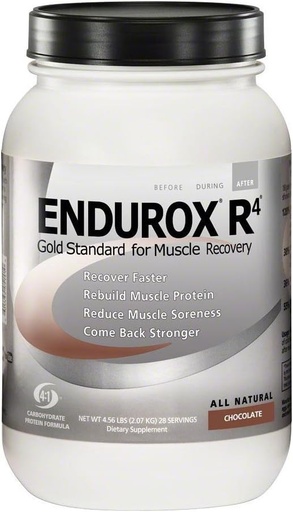 [BRSWIYQOAZ6WOE3C] Endurox R4 by PacificHealh - All Natural Post Workout Recovery Mix s proteinem + sacharidy a elektrolyty - pro rychlejší zotavení, snížená bolestivost a svalová obnova - 28 Servings (Chocolate)