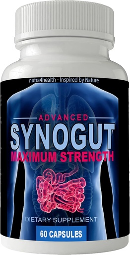 [BRSW2AAZCICRUEQ4] Synogut Advanced Maximum Strength Digestive Health and Metabolism Support Supplement Pills for Constipation