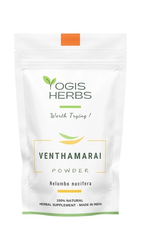 [BRSWGYAPBF7AA33Z] Pó de IOGIS HERBS Venthamarai (pó de Lótus Branco) – Nelumbo Nucifera – 1 lb Fresco e Puro