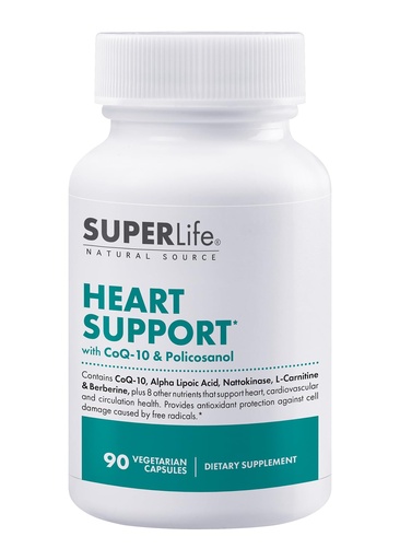 [BRSWGBATOF4AACAV] Heart Support - with CoQ-10, Quercetin, L-Carnitine Fumarate, L-Arginine, Berberine, Inositol, Magnesium Citrate & Taurine | Supports Heart & Cardiovascular Health | Supplement - 90 Capsules